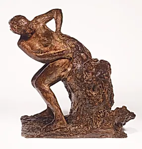 Woman Seated in Chair Wiping her Left Side by A.-A. Hébrard et Cie|Edgar Degas