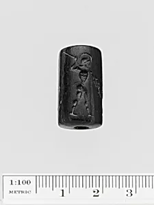 Black marble cylinder seal