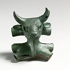 Bronze bull's head by Unknown Artist