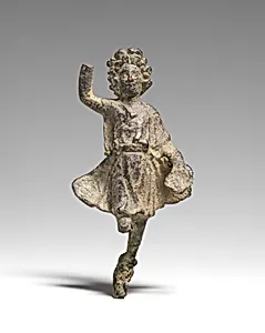 Bronze statuette of a Lar