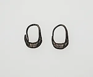 Earring, boat-shaped by Unknown Artist