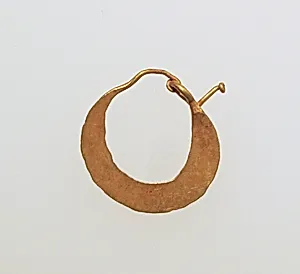Earring, crescent-shaped by Unknown Artist