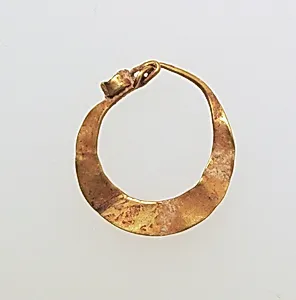 Earring, crescent-shaped by Unknown Artist