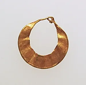Earring, crescent-shaped by Unknown Artist