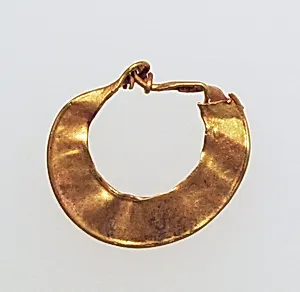 Earring, crescent-shaped by Unknown Artist
