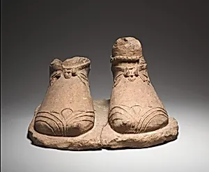 Feet on a plinth by Unknown Artist