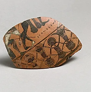 Fragment of a terracotta neck-amphora (jar)