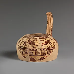 Fragment of a terracotta oinochoe (jug) by Altenburg Painter