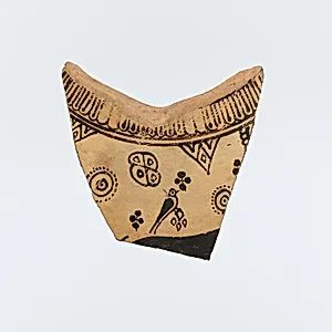 Fragment of a terracotta oinochoe (jug)