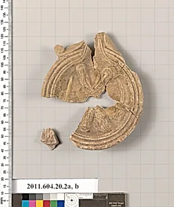 Fragments of a terracotta lamp