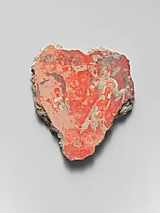 Fresco fragment with siren