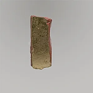 Glass block with gold leaf