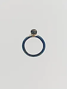 Glass finger ring