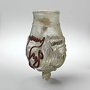 Glass goblet with snake-thread decoration