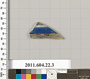 Glass mosaic bowl fragment