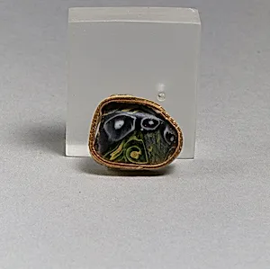 Glass mosaic fragment