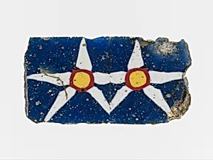 Glass mosaic inlay