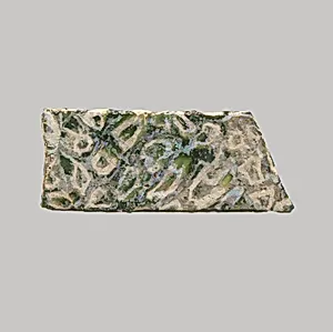 Glass mosaic inlay fragment