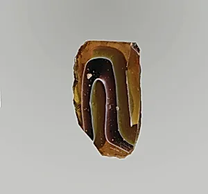 Glass mosaic inlay fragment