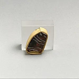 Glass mosaic ribbed bowl fragment