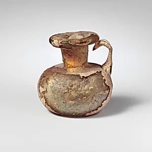 Glass one-handled miniature bottle