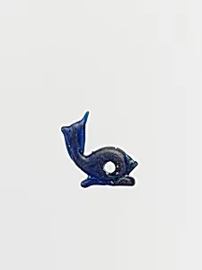 Glass pendant in the form of a dolphin