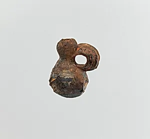 Glass pendant in the form of a miniature jug or gourd