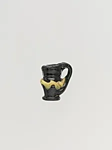 Glass pendant shaped like a jug
