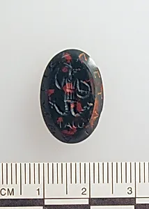 Heliotrope intaglio: Cock-headed anguipes