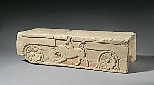 Limestone footstool