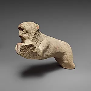 Limestone lion from a statue of Herakles (?)