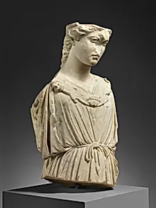 Marble head and torso of Athena