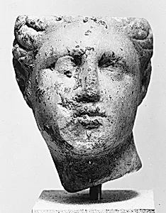 Marble head of a woman