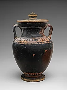 Neck-amphora with lid by Unknown Artist