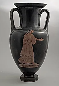 Nolan neck-amphora with ridged handles