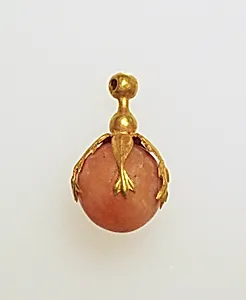 Pendant with rose bud by Unknown Artist
