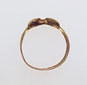 Ring, spiral with snakes heads