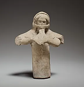 Standing female flute player