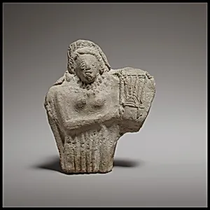 Standing female kithara player