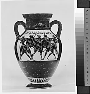 Terracotta amphora (jar) by Swing Painter