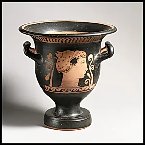 Terracotta bell-krater (bowl for mixing wine and water) by Chevron Group, Archidamos Sub-Group