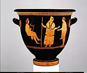 Terracotta bell-krater (bowl for mixing wine and water) by Painter of London E 497