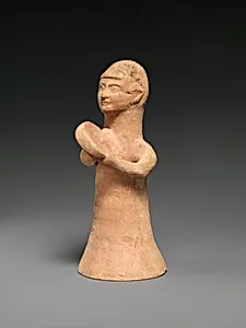 Terracotta female musician