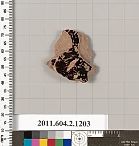 Terracotta fragment from a closed shape