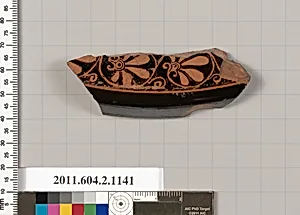 Terracotta fragment from a pyxis lid (box)