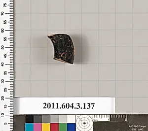 Terracotta fragment from an undetermined shape by Unknown Artist