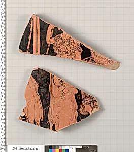 Terracotta fragment of a calyx-krater (bowl for mixing wine and water) by Unknown Artist