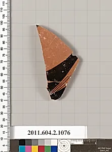 Terracotta fragment of a closed shape by Unknown Artist