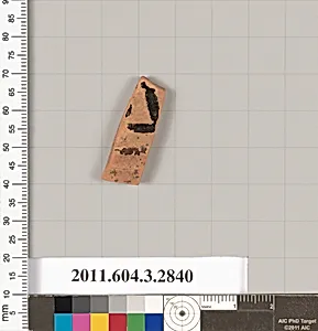 Terracotta fragment of a closed shape