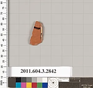 Terracotta fragment of a closed shape by Unknown Artist